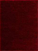 Heavenly Solid Red Plush Rug - Clearance