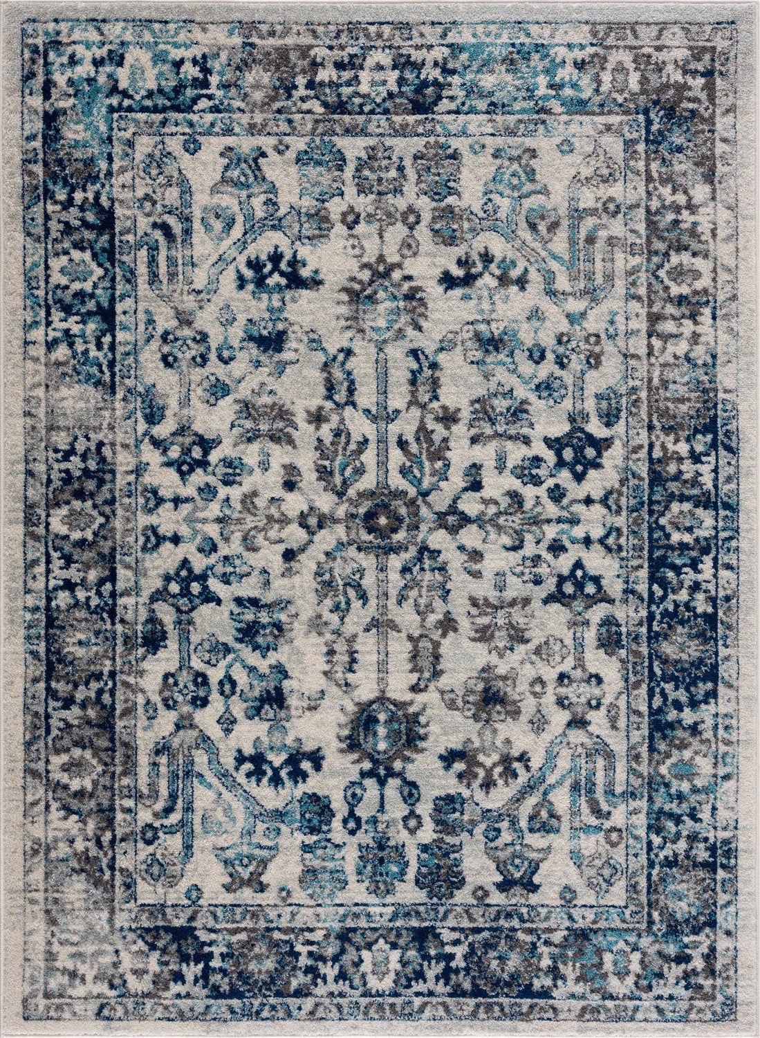 Istanbul Vintage Blue Area Rug - Clearance