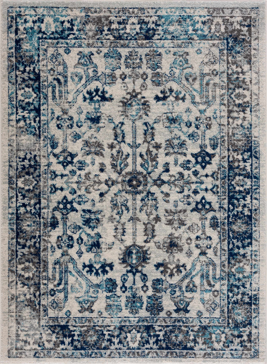 Istanbul Vintage Blue Area Rug - Clearance