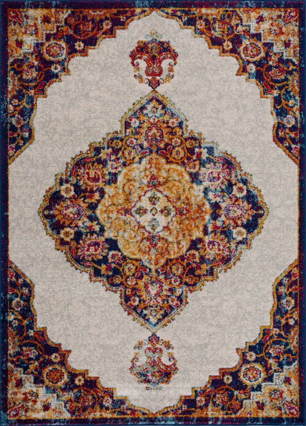 Colorful Orange Medallion Carpet - Limited Edition