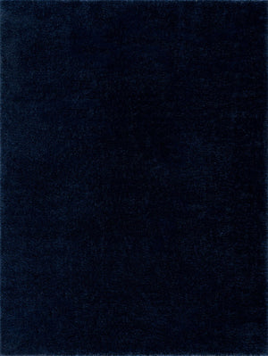 Heavenly Solid Navy Blue Shag Rug - Clearance