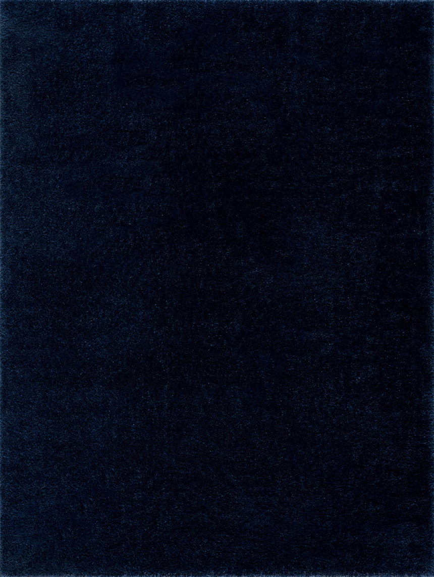 Heavenly Solid Navy Blue Shag Rug - Clearance