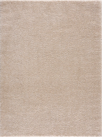 Heavenly Solid Beige Plush Rug - Clearance