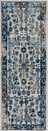 Istanbul Vintage Blue Area Rug - Clearance