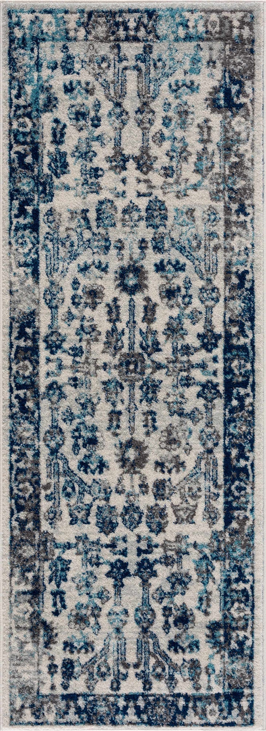 Istanbul Vintage Blue Area Rug - Clearance