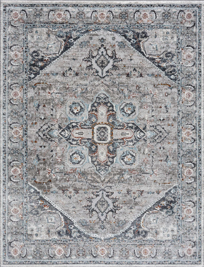 Liverpool Gray & Blue Area Rug - Clearance