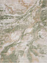 Close-up of the Lively Marble Green Area Rug, showcasing its cream, green, and beige marbled design and soft texture. Design-Rectangle