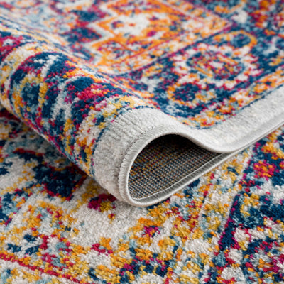 Istanbul Medallion Orange Area Carpet - Clearance