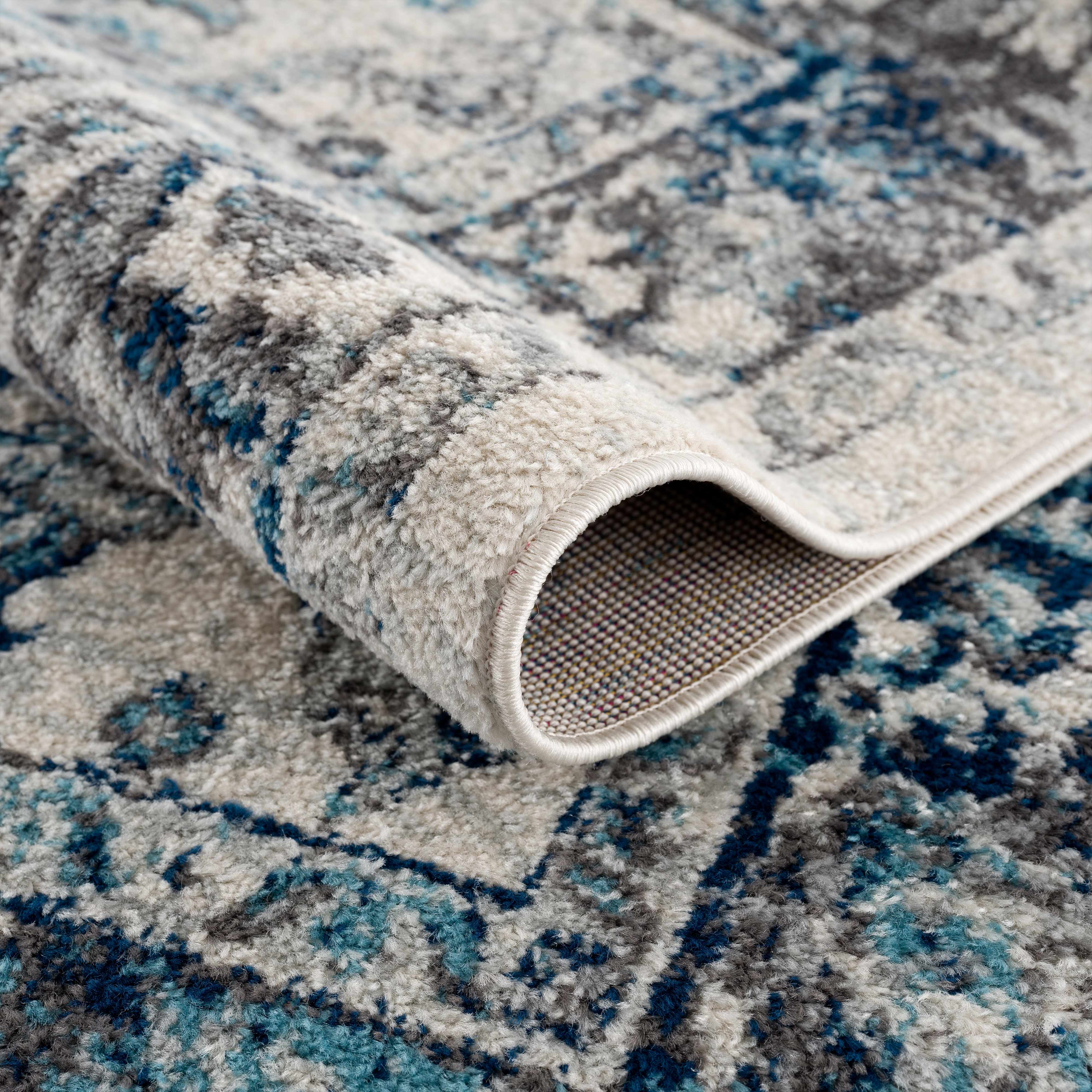 Istanbul Vintage Blue Area Carpet - Clearance