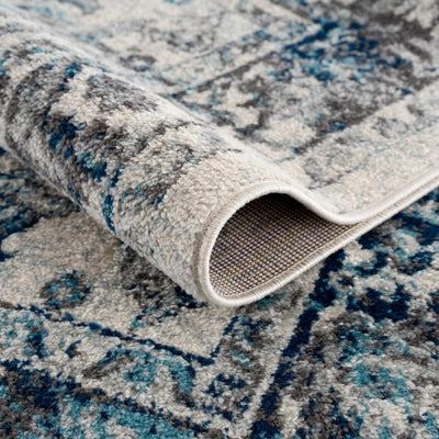 Istanbul Blue Vintage Look Area Rug - Clearance