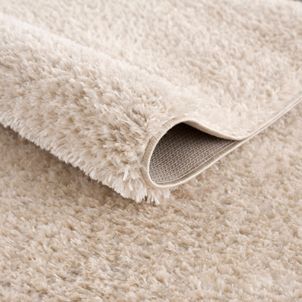 Heavenly Solid Beige Plush Rug - Clearance