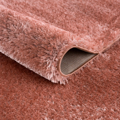 Heavenly Solid Pink Plush Rug - Clearance