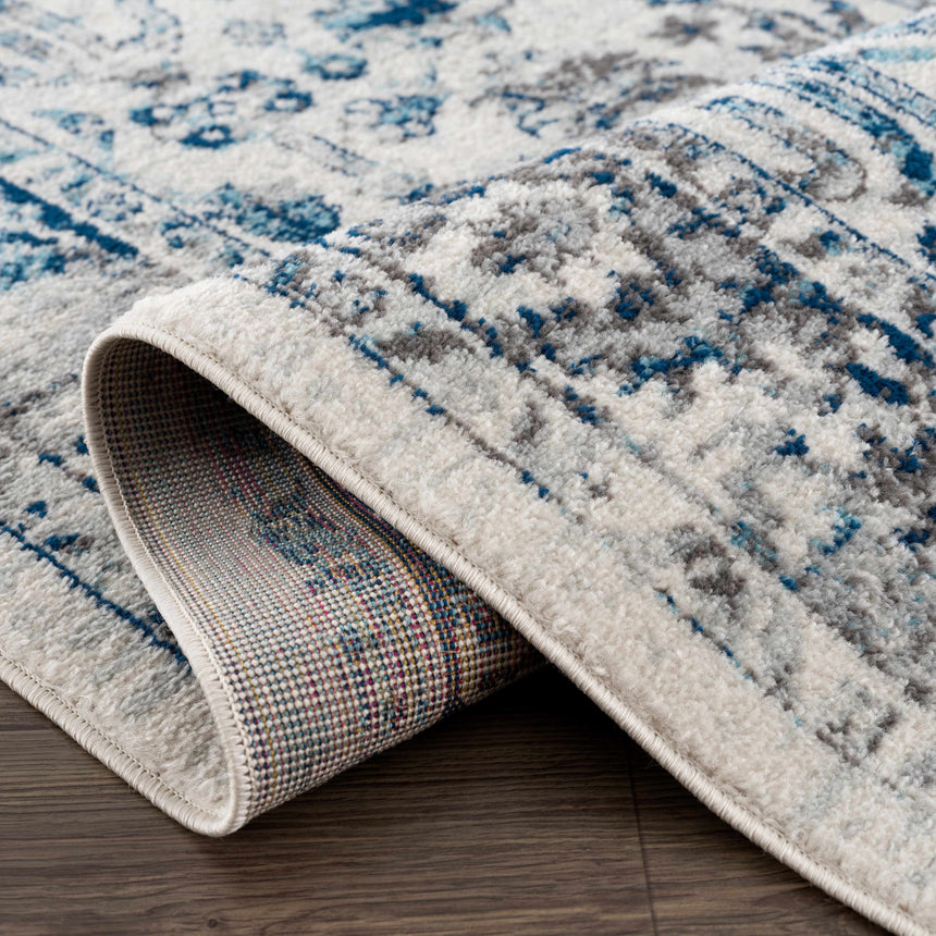 Istanbul Vintage Blue Area Rug - Clearance