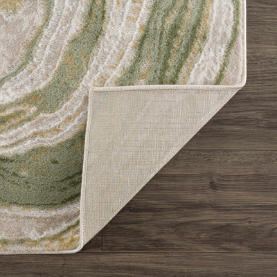 Live Marble Green Area Rug