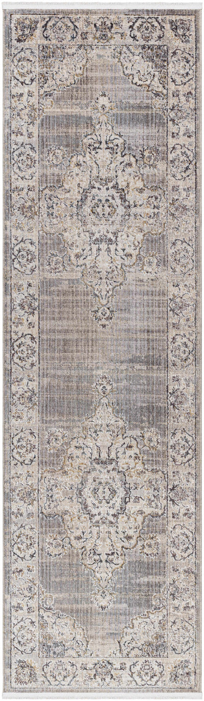 Cream Brown Zola Area Rug