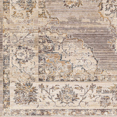 Cream Brown Zola Area Rug