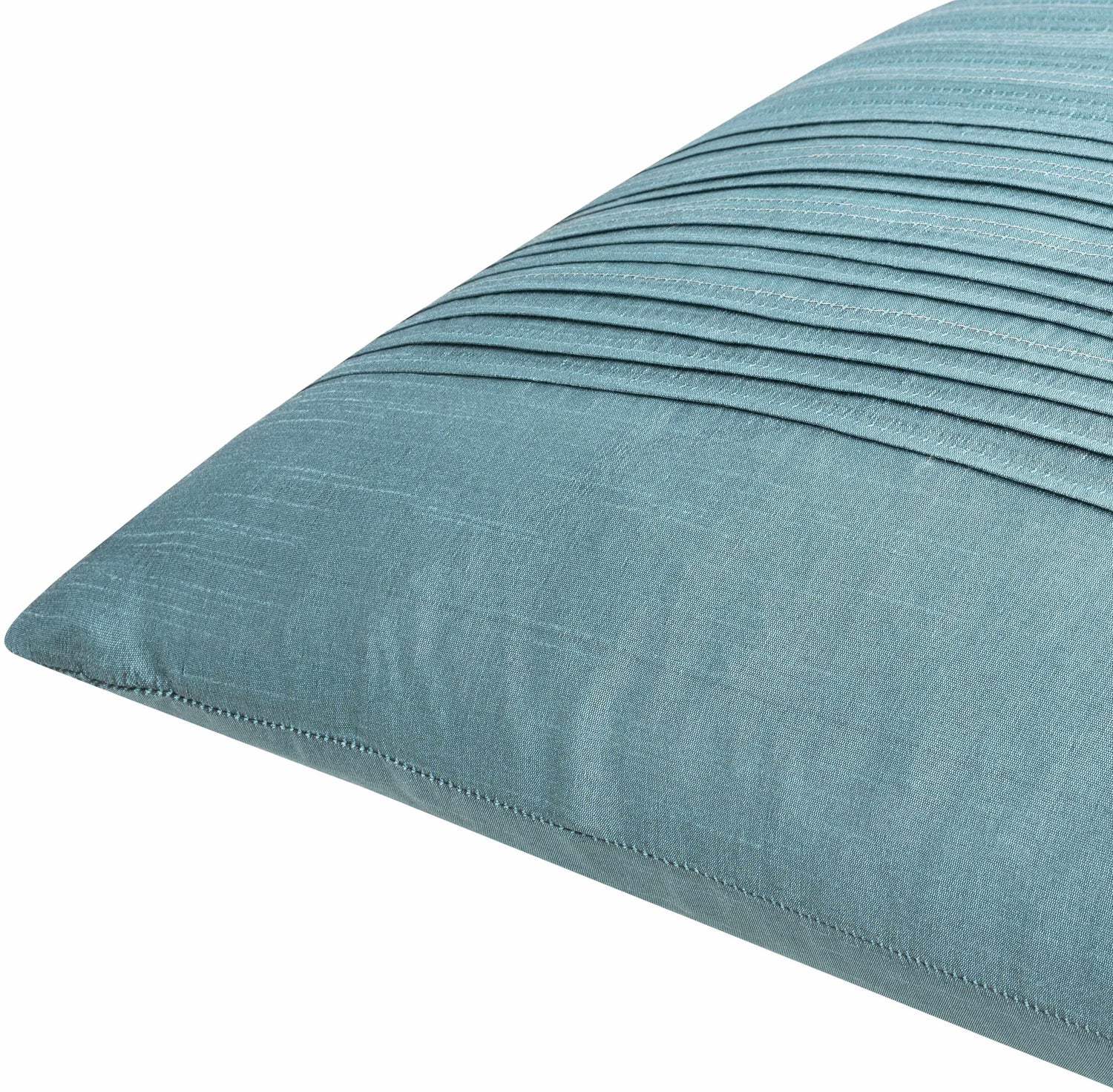Sachse Teal Pleated Accent Pillow
