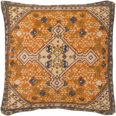 Sadadeen Orange Oriental Accent Pillow - Clearance