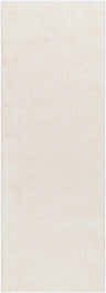 Close-up of the Judy White Washable Area Rug, showing its plush shag texture and off-white color. Design-Runner-2773