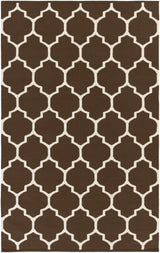 Ragan Brown Trellis Cotton Rug - Clearance