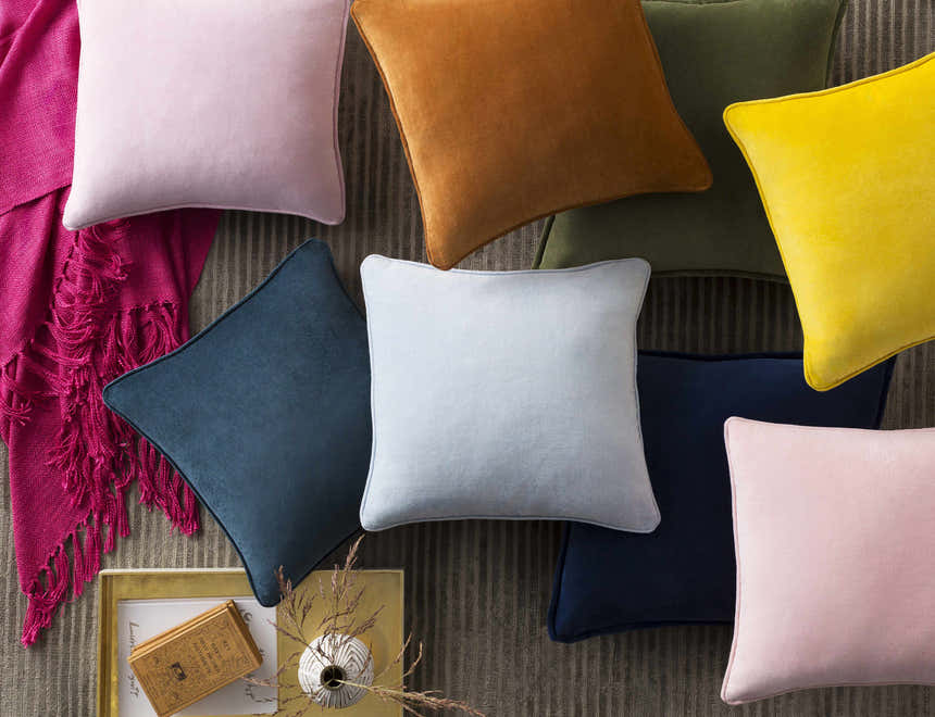 Warrington Navy Square Throw Pillow - Clearance