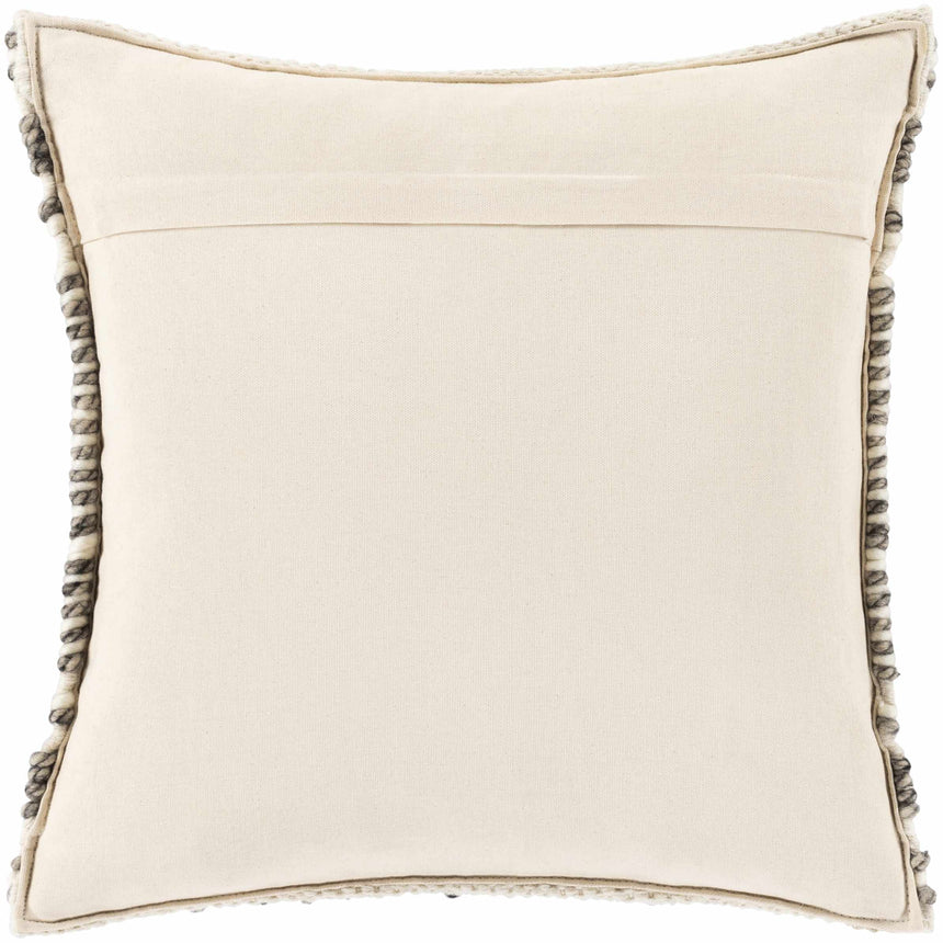 Sagamore Cream Trellis Wool&Cotton Throw Pillow