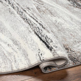 Glain Gray & Brown Marble Area Rug - Clearance