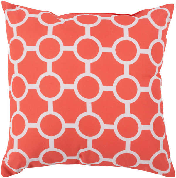 Salapungan Coral Geometric Outdoor Throw Pillow