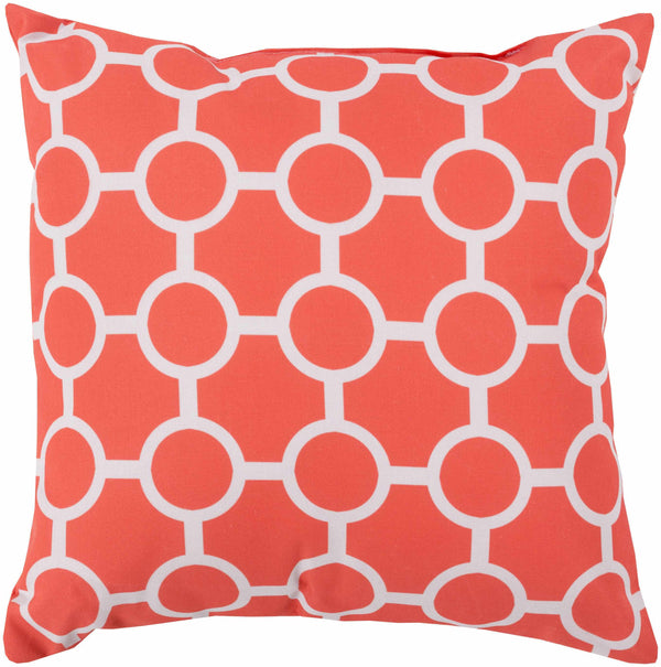 Salapungan Coral Geometric Throw Pillow