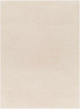 Aldis Cream Plush Textured Washable Rug