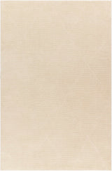 Aldis Cream Plush Textured Washable Rug