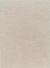 Aldis Tan Plush Textured Washable Rug  - Clearance