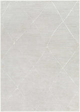 Aldis Grey Plush Textured Washable Rug  - Clearance