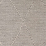 Aldis Grey Plush Textured Washable Rug  - Clearance