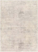 Close-up of the Chiyo Tan Plush Textured Washable Rug, featuring a subtle horizontal pattern in tan, cream, and gray hues. Design-Rectangle-4117