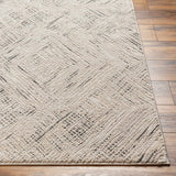 Garza Diamond Textured Washable Rug