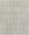 Close-up of the Saldanha Premium Rug, a hand-knotted wool and viscose rug in charcoal, gray, and light gray with a contemporary grid pattern. Design-Rectangle-810