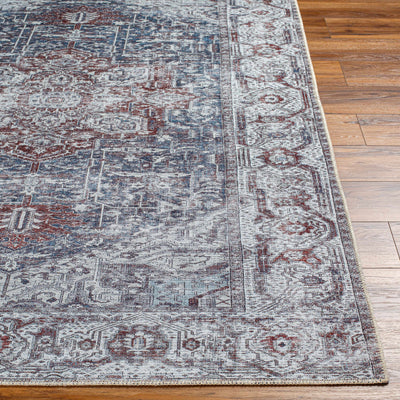 Amato Blue Washable Area Rug - Clearance