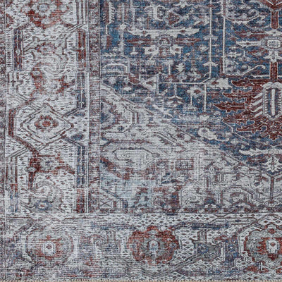 Amato Blue Washable Area Rug - Clearance