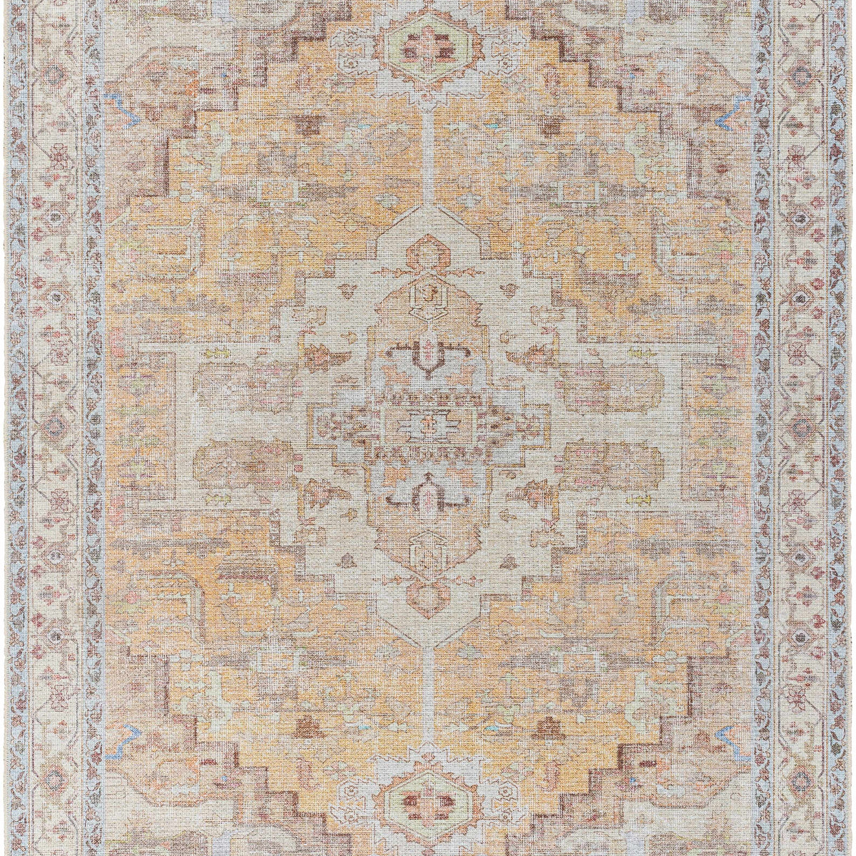 Reza Mustard Washable Rug - Clearance – Boutique Rugs