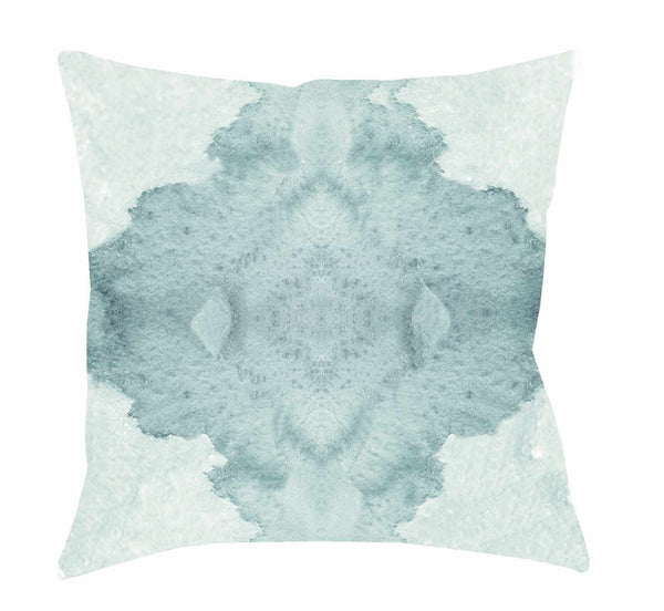 Samboan Mint Watercolor Art Throw Pillow