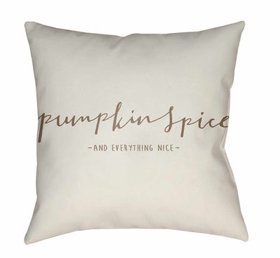 Samsun Cream Pumpkin Spice Throw Pillow