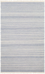 Sanc Blue/Cream Flatweave Wool Rug - Clearance