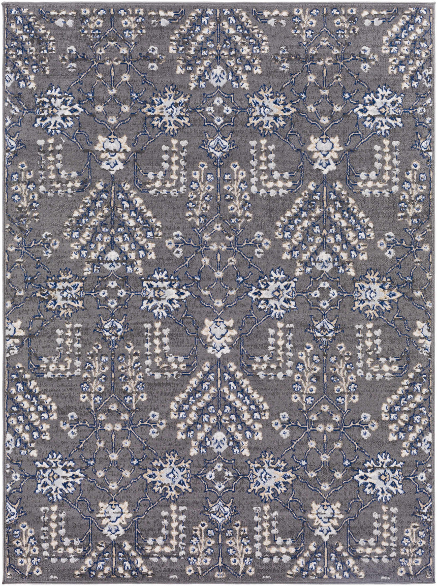 Sapinero Gray Floral Rug - Clearance