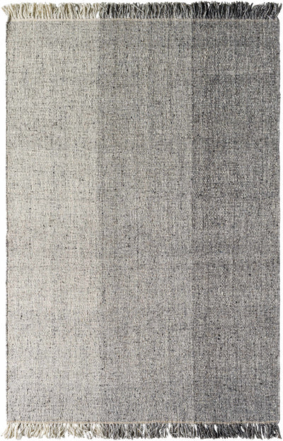 Penha Gray Monochrome Wool Area Rug