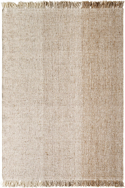 Penha Beige Monochrome Wool Area Rug