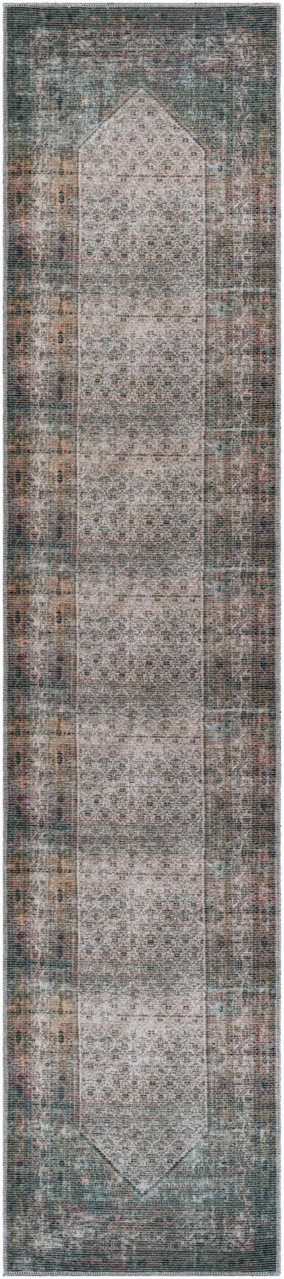 Olive Sariaya Distressed Washable Area Rug - Clearance