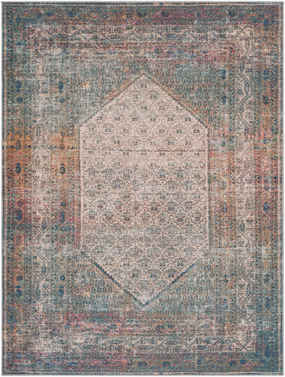 Olive Sariaya Distressed Washable Area Rug - Clearance