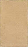 Close-up of the Sasabe Area Rug in beige, camel, and peach. Hand woven jute and polyester with a subtle chevron pattern. Design-Rectangle-58