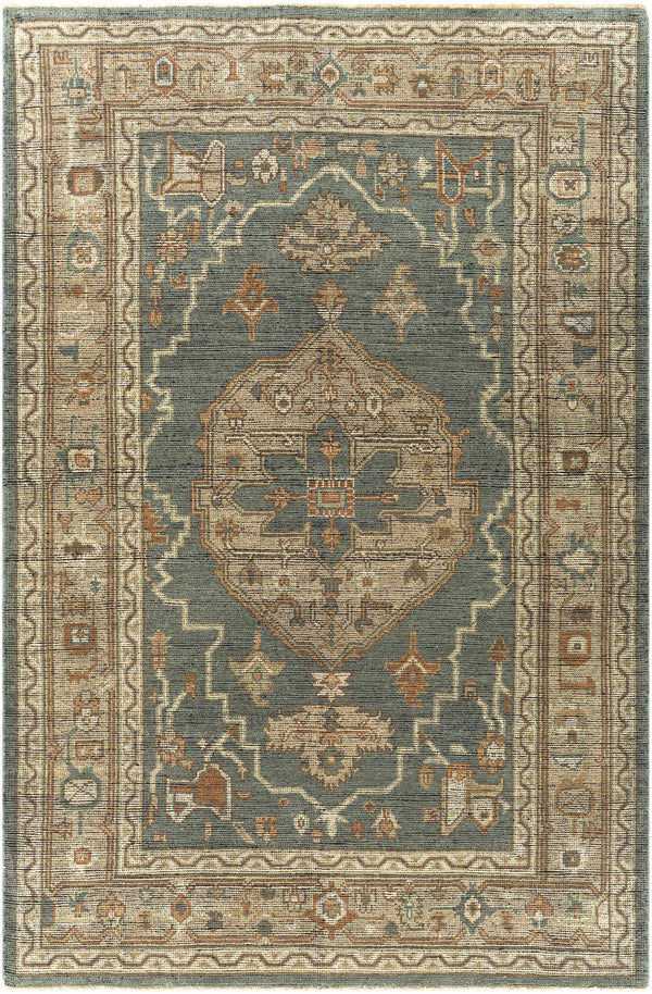 Sage Meja Premium Hand Knotted Wool Rug